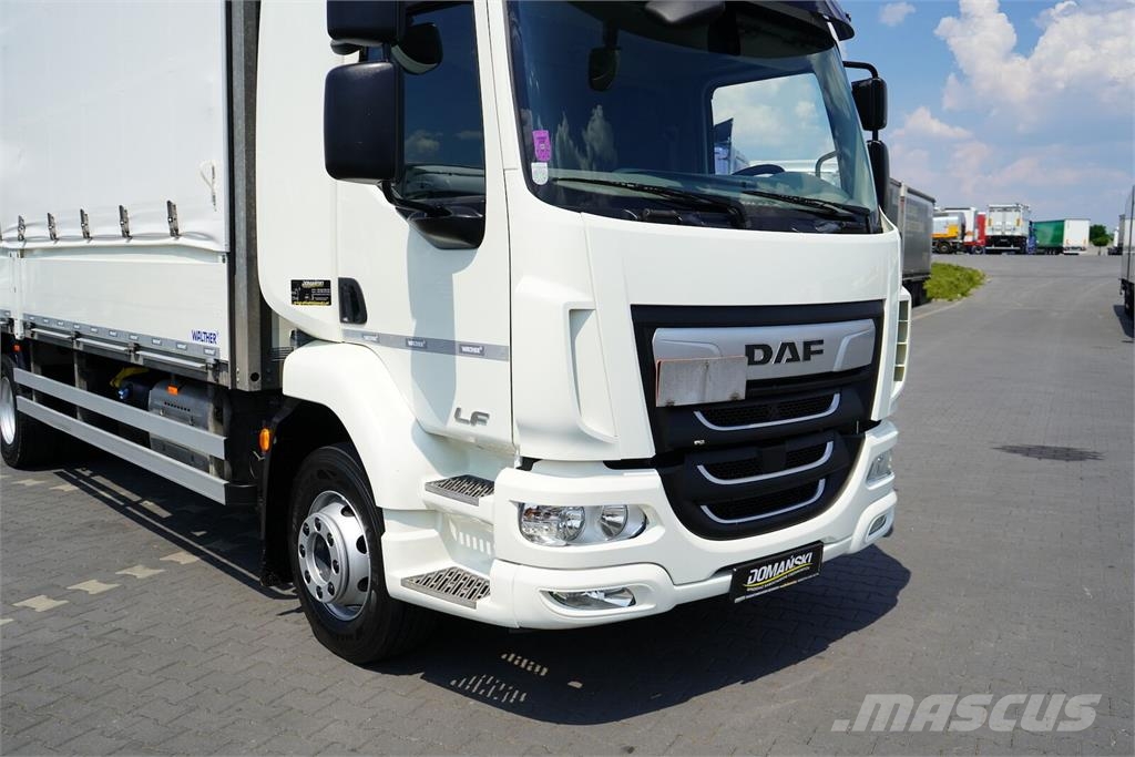 DAF LF / 260 / E 6 / ACC / BURTOFIRANKA + WINDA / ŁAD. Camión con caja abierta