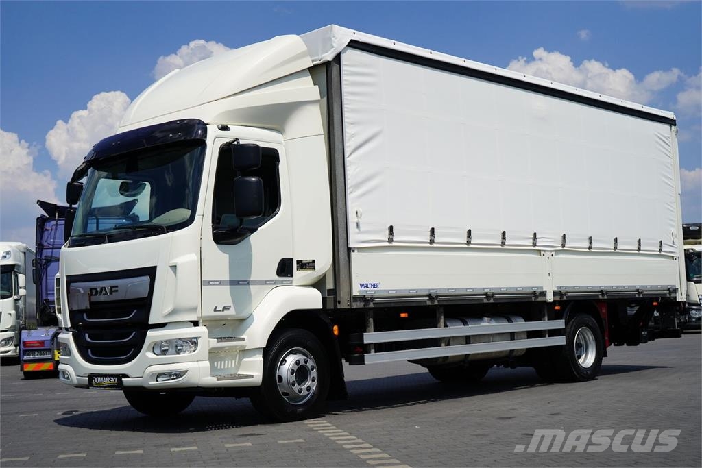 DAF LF / 260 / E 6 / ACC / BURTOFIRANKA + WINDA / ŁAD. Camión con caja abierta