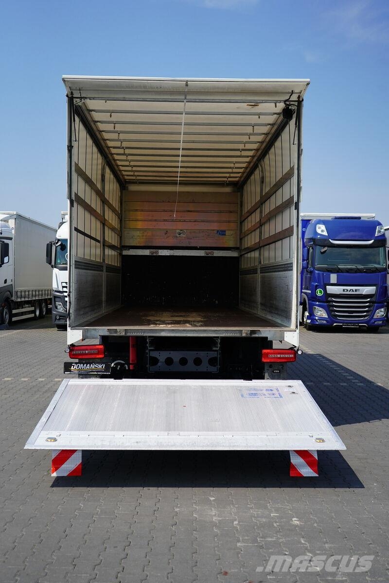 DAF LF / 260 / E 6 / ACC / BURTOFIRANKA + WINDA / ŁAD. Camión con caja abierta