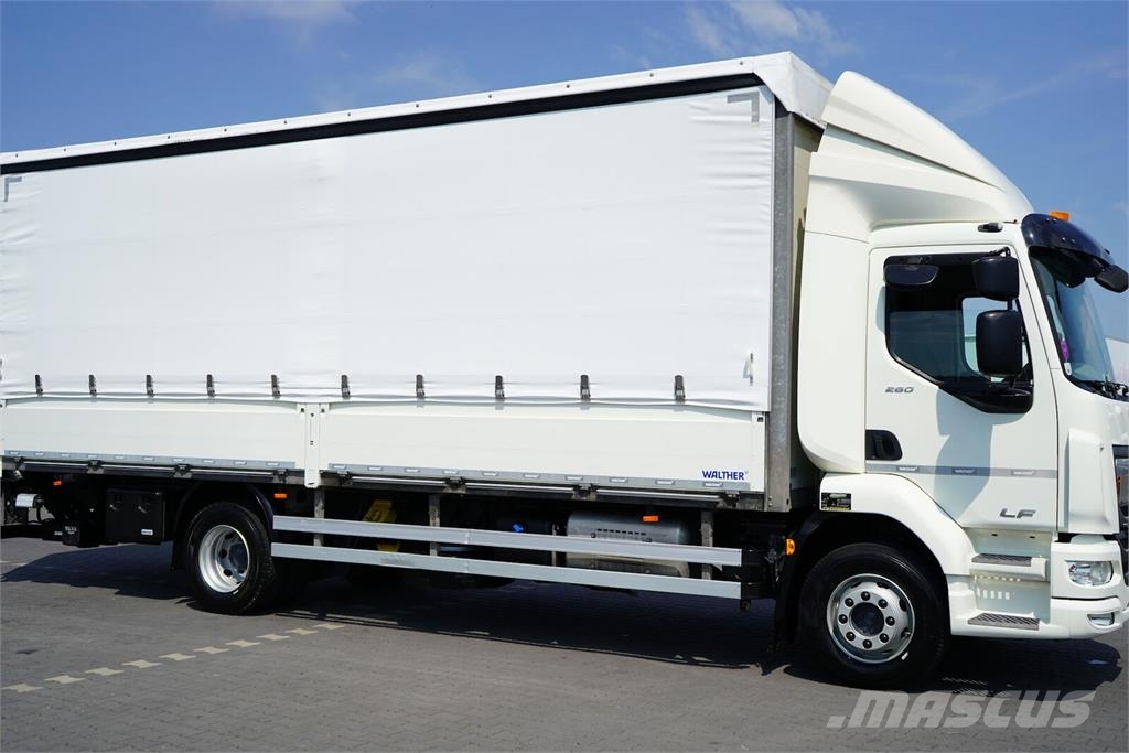 DAF LF / 260 / E 6 / ACC / BURTOFIRANKA + WINDA / ŁAD. Camión con caja abierta