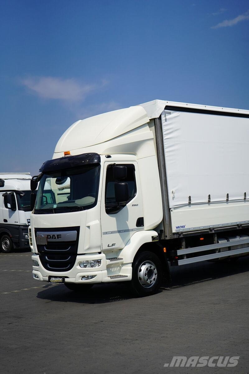 DAF LF / 260 / E 6 / ACC / BURTOFIRANKA + WINDA / ŁAD. Camión con caja abierta