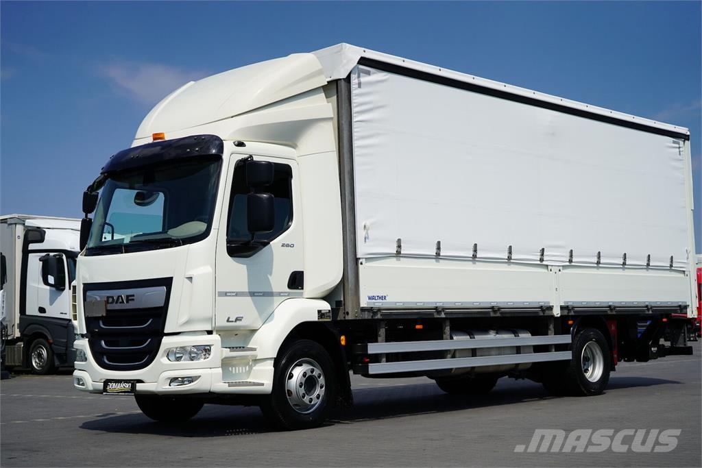 DAF LF / 260 / E 6 / ACC / BURTOFIRANKA + WINDA / ŁAD. Camión con caja abierta