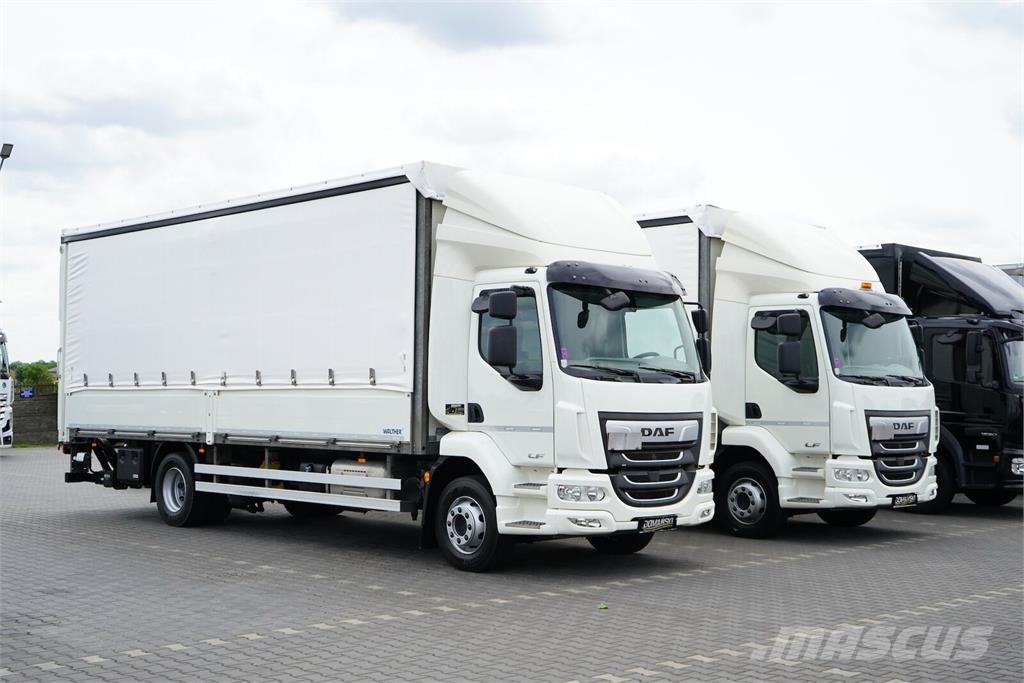 DAF LF / 260 / E 6 / ACC / BURTOFIRANKA + WINDA / ŁAD. Camión con caja abierta