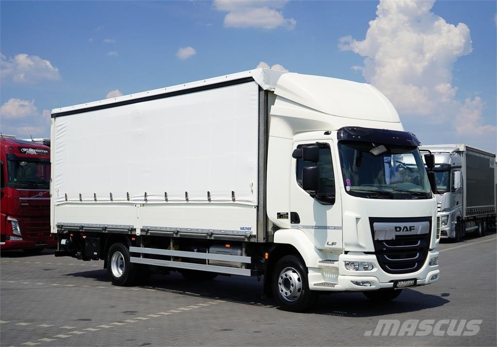 DAF LF / 260 / E 6 / ACC / BURTOFIRANKA + WINDA / ŁAD. Camión con caja abierta