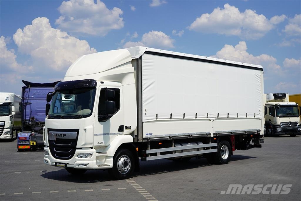DAF LF / 260 / E 6 / ACC / BURTOFIRANKA + WINDA / ŁAD. Camión con caja abierta