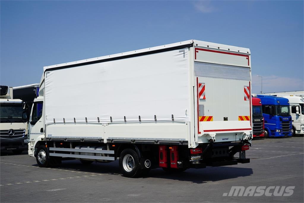 DAF LF / 260 / E 6 / ACC / BURTOFIRANKA + WINDA / ŁAD. Camión con caja abierta