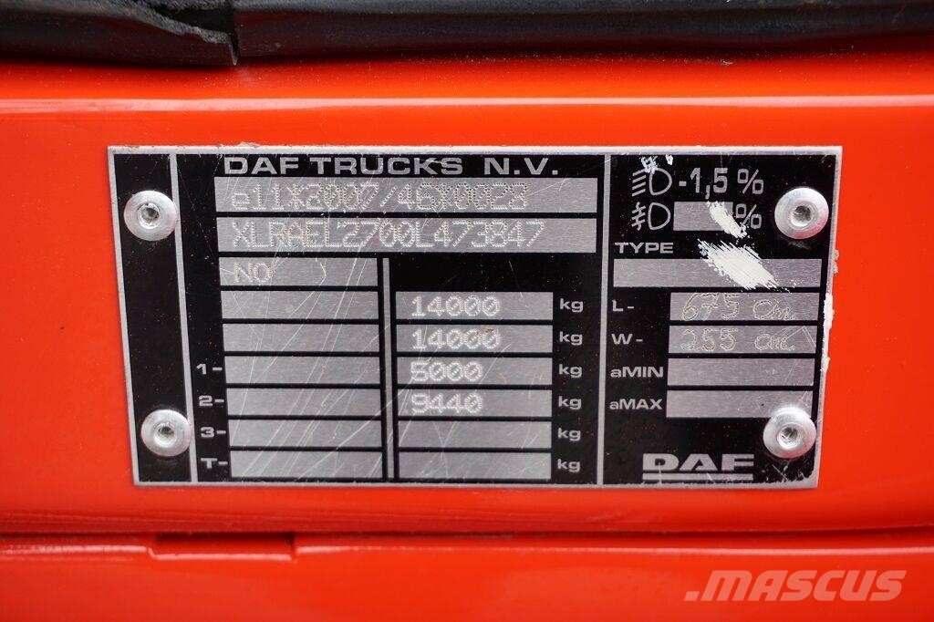 DAF LF / 290 / ACC / EURO 6 / BRAMOWIEC / DMC 14 000 K Caminhões de caçamba basculante