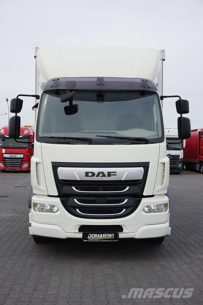 DAF / LF / 290 / E 6 / FIRANKA + WINDA / ŁAD. 9 970 KG Lastbil - Gardin