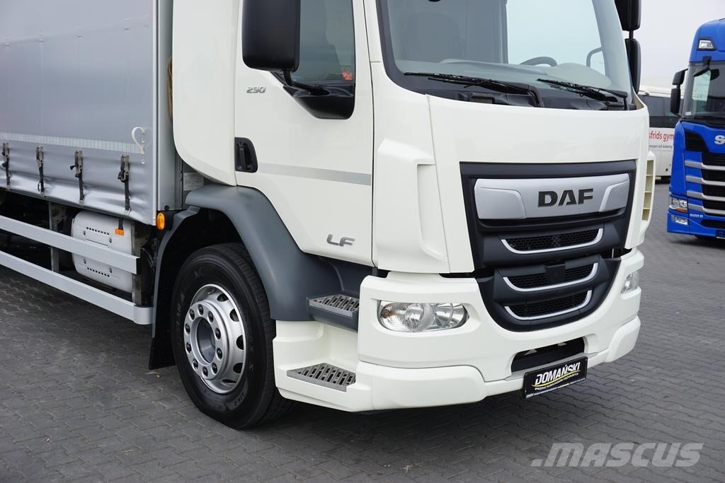 DAF / LF / 290 / E 6 / FIRANKA + WINDA / ŁAD. 9 970 KG Lastbil - Gardin