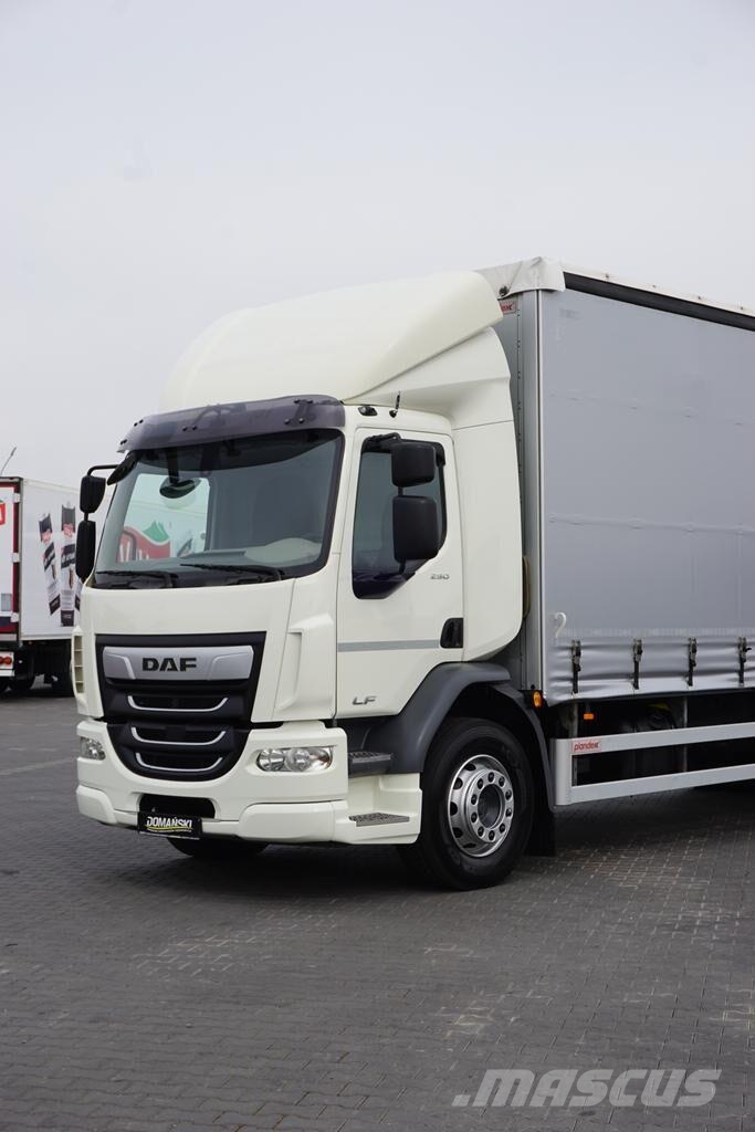 DAF / LF / 290 / E 6 / FIRANKA + WINDA / ŁAD. 9 970 KG Lastbil - Gardin