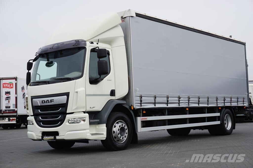 DAF / LF / 290 / E 6 / FIRANKA + WINDA / ŁAD. 9 970 KG Lastbil - Gardin