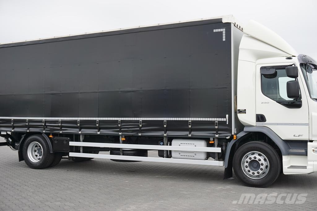 DAF / LF / 290 / E 6 / FIRANKA + WINDA / ŁAD. 9 970 KG Priekabos su tentu
