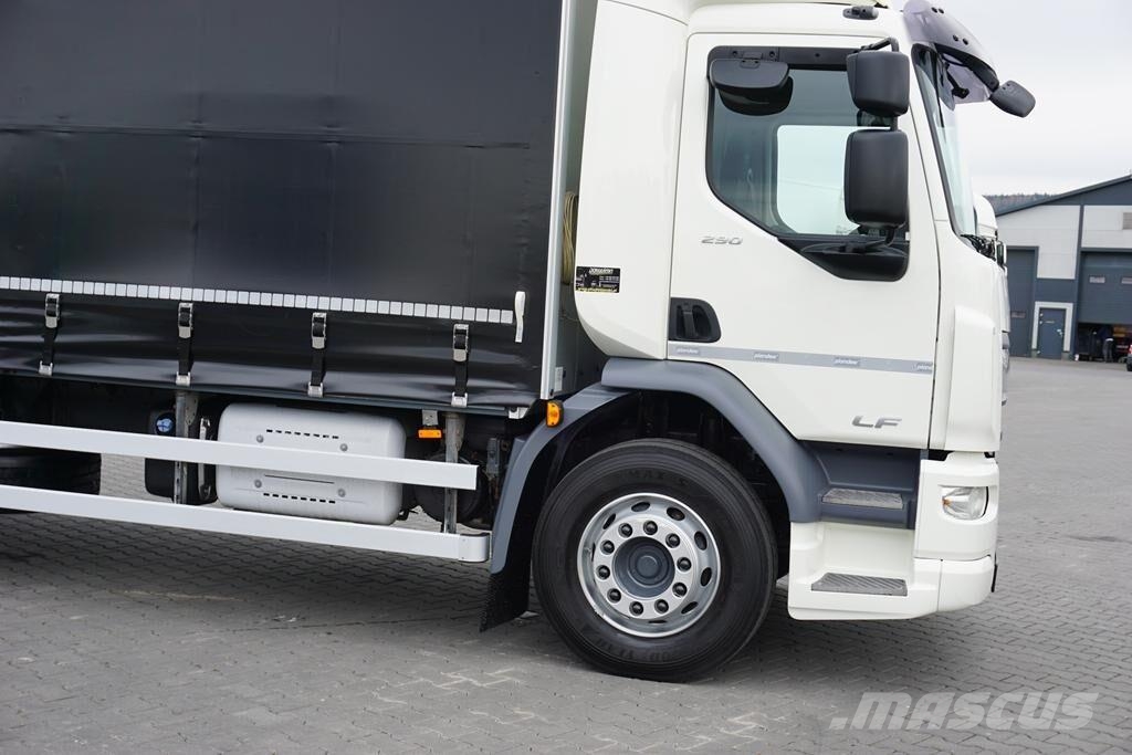 DAF / LF / 290 / E 6 / FIRANKA + WINDA / ŁAD. 9 970 KG Priekabos su tentu