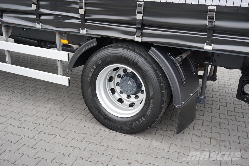 DAF / LF / 290 / E 6 / FIRANKA + WINDA / ŁAD. 9 970 KG Priekabos su tentu