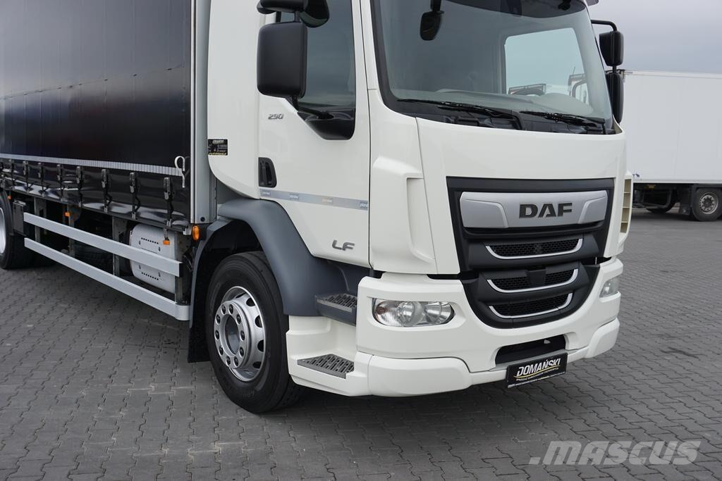 DAF / LF / 290 / E 6 / FIRANKA + WINDA / ŁAD. 9 970 KG Priekabos su tentu