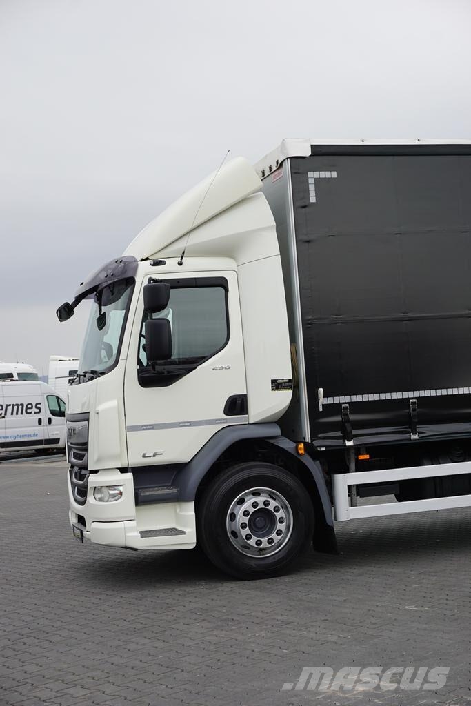 DAF / LF / 290 / E 6 / FIRANKA + WINDA / ŁAD. 9 970 KG Priekabos su tentu