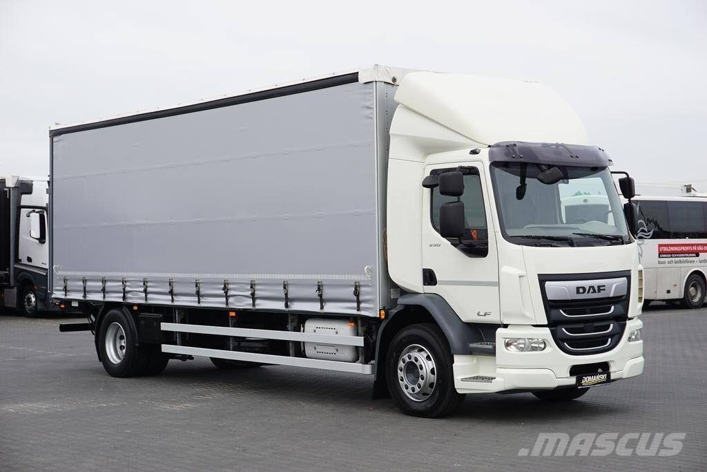 DAF / LF / 290 / E 6 / FIRANKA + WINDA / ŁAD. 9 970 KG Lastbil - Gardin