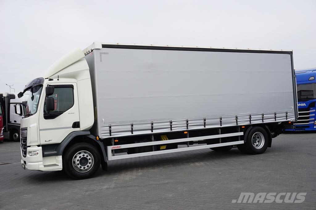 DAF / LF / 290 / E 6 / FIRANKA + WINDA / ŁAD. 9 970 KG Lastbil - Gardin