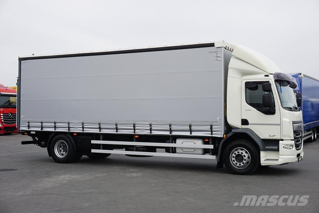 DAF / LF / 290 / E 6 / FIRANKA + WINDA / ŁAD. 9 970 KG Lastbil - Gardin