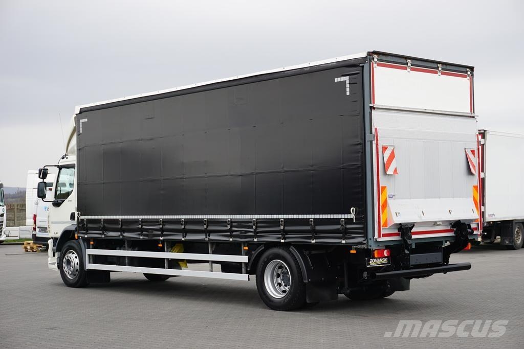 DAF / LF / 290 / E 6 / FIRANKA + WINDA / ŁAD. 9 970 KG Priekabos su tentu