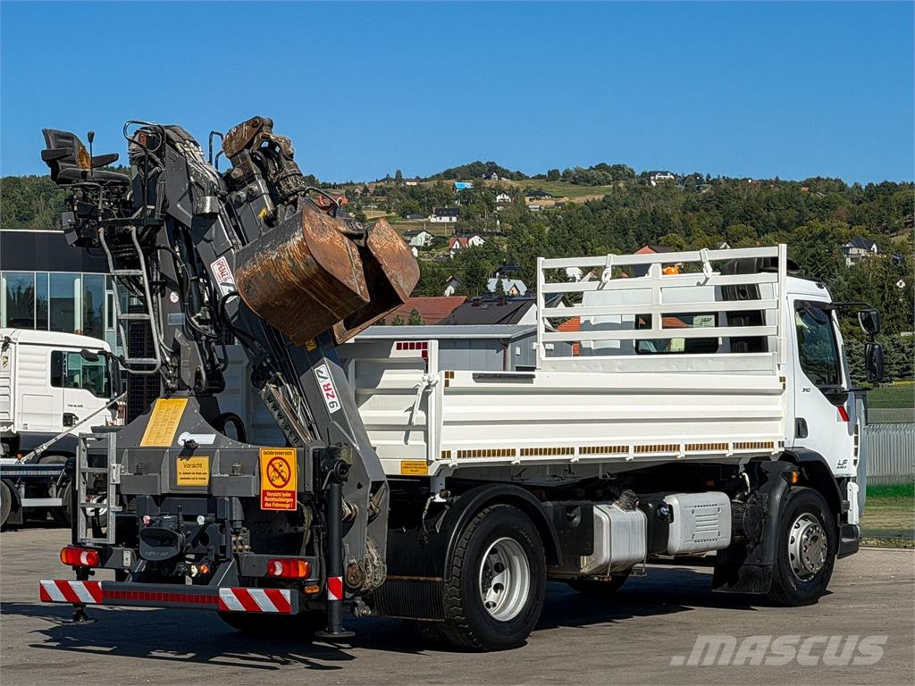 DAF LF 310 * Kipper 4,60 m + KRAN / Bordmatic! Platós / Ponyvás teherautók