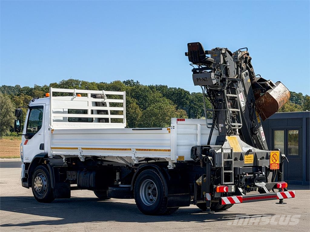 DAF LF 310 * Kipper 4,60 m + KRAN / Bordmatic! Platós / Ponyvás teherautók