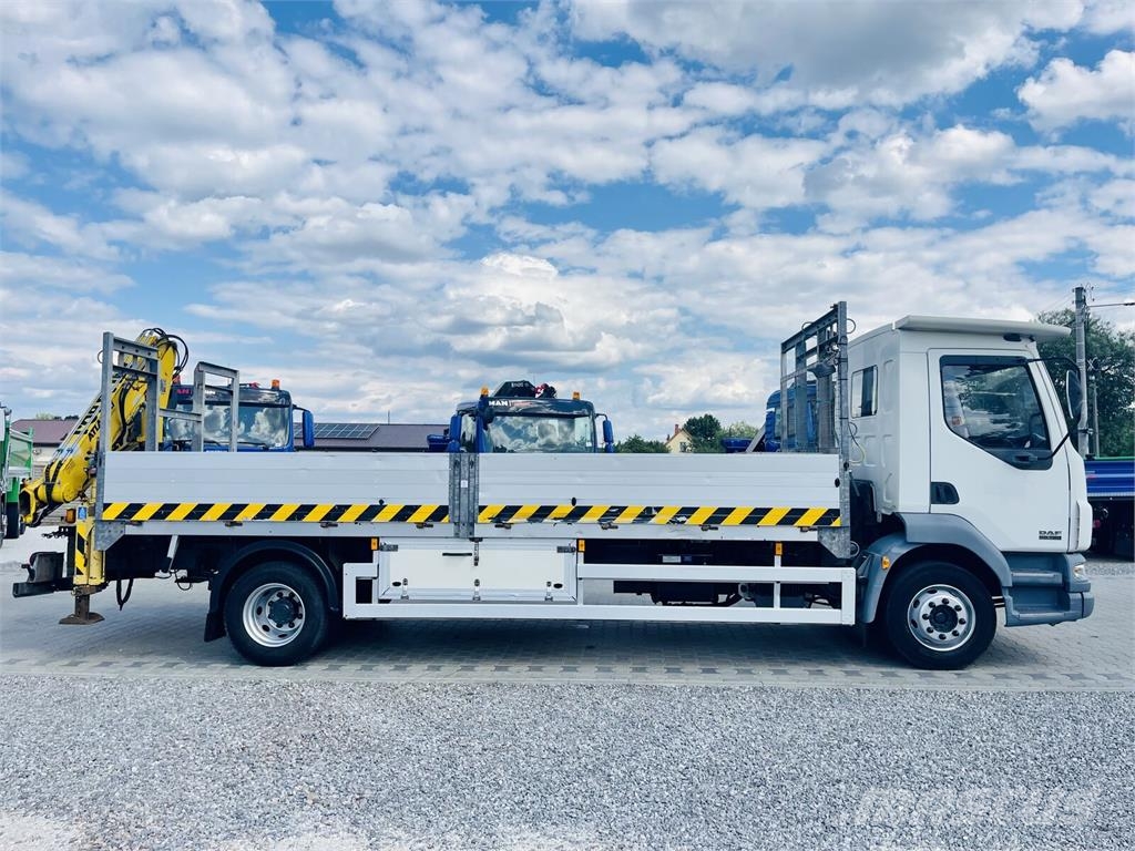 DAF LF 55.180 / skrzyniowy z żurawiem ATLAS AK 60.1 A2 Camiones plataforma