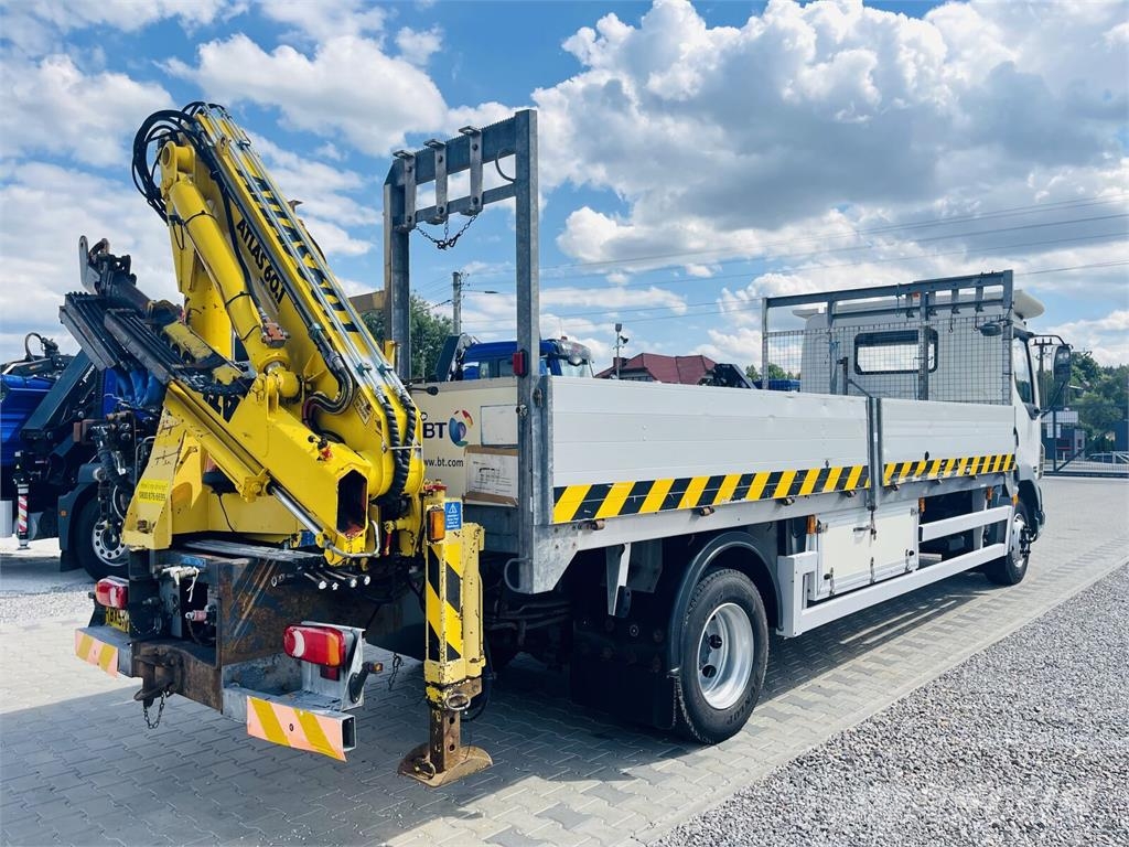 DAF LF 55.180 / skrzyniowy z żurawiem ATLAS AK 60.1 A2 Camiones plataforma