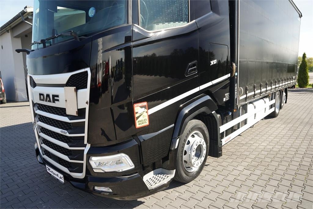 DAF / SOLÓWKA - 7,7 M / 6X2 / I-PARK COOL / OŚ PODNOSZ Curtainsider trucks