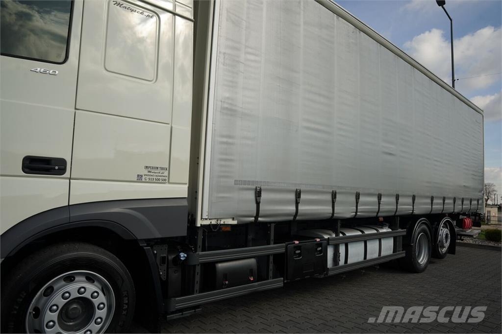 DAF XF 460 / 6x2 / FIRANKA - 9,4 M / SOLÓWKA / WINDA D Curtainsider trucks