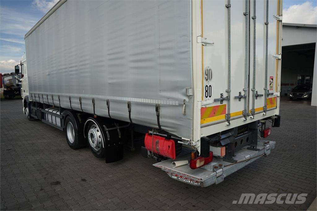 DAF XF 460 / 6x2 / FIRANKA - 9,4 M / SOLÓWKA / WINDA D Curtainsider trucks