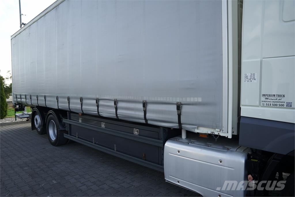 DAF XF 460 / 6x2 / FIRANKA - 9,4 M / SOLÓWKA / WINDA D Curtainsider trucks