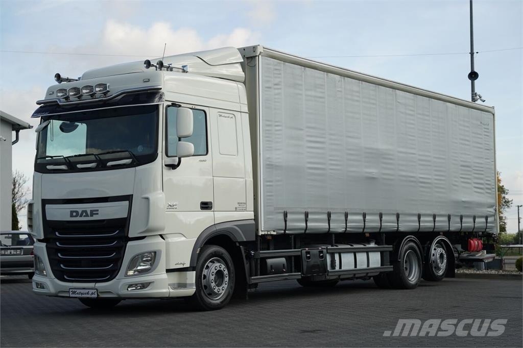 DAF XF 460 / 6x2 / FIRANKA - 9,4 M / SOLÓWKA / WINDA D Curtainsider trucks