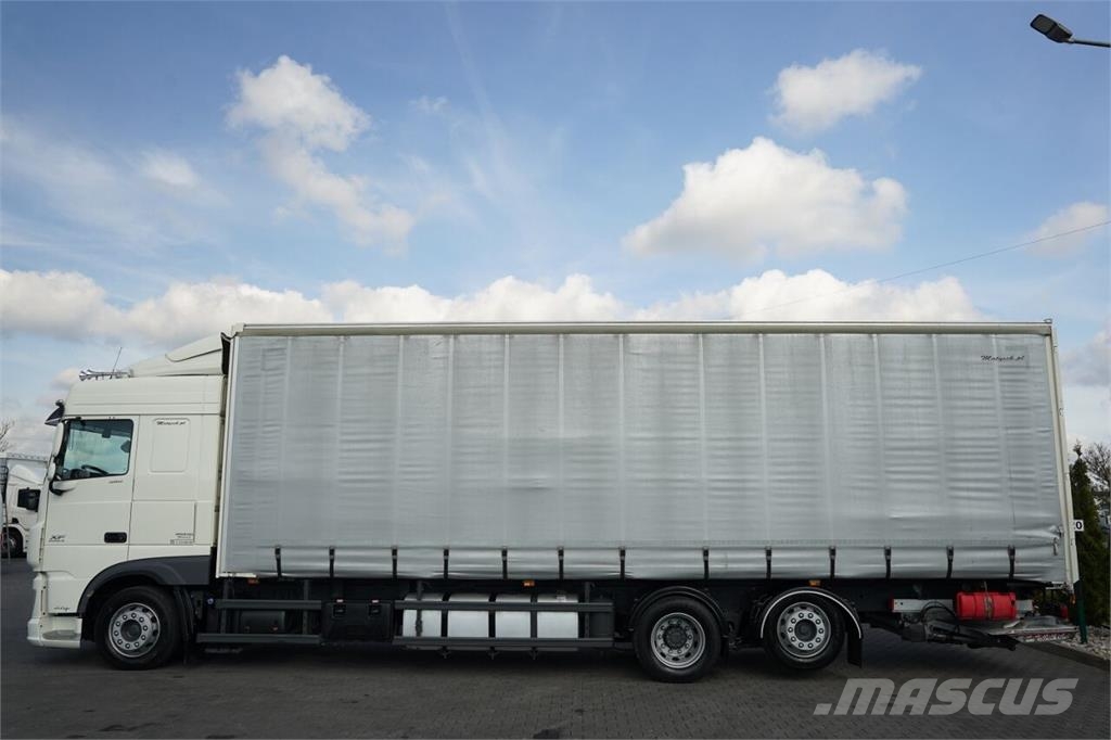 DAF XF 460 / 6x2 / FIRANKA - 9,4 M / SOLÓWKA / WINDA D Curtainsider trucks
