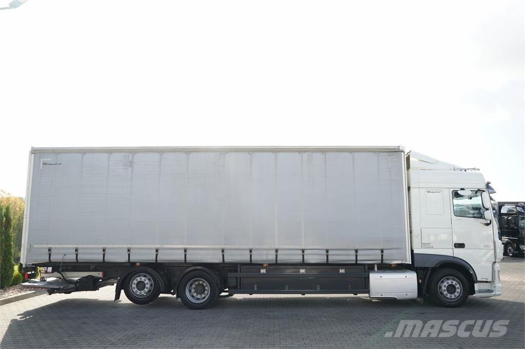 DAF XF 460 / 6x2 / FIRANKA - 9,4 M / SOLÓWKA / WINDA D Curtainsider trucks