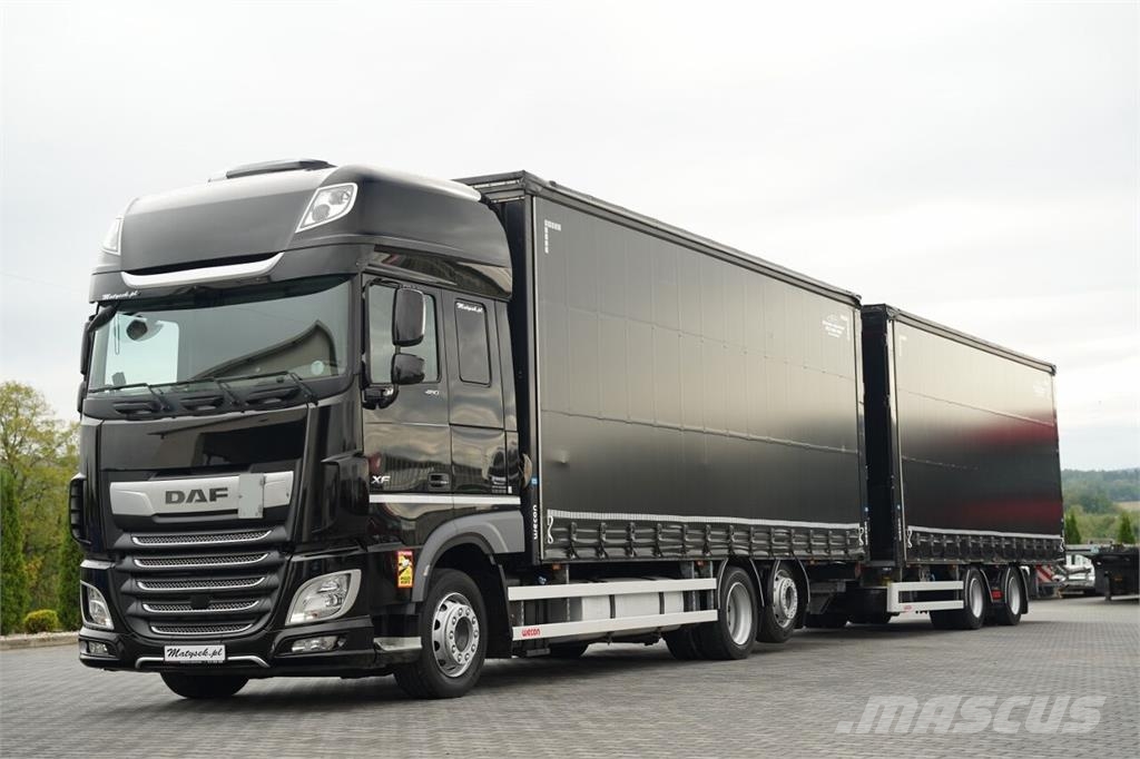 DAF XF 480 / 6X2 / ZESTAW TANDEM 120 M3 / PRZEJAZDOWY  Tents