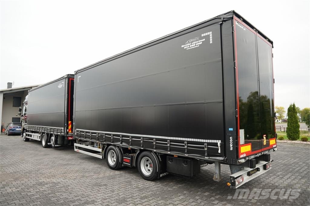 DAF XF 480 / 6X2 / ZESTAW TANDEM 120 M3 / PRZEJAZDOWY  Tents