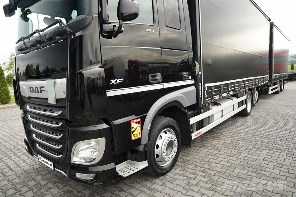 DAF XF 480 / 6X2 / ZESTAW TANDEM 120 M3 / PRZEJAZDOWY  Tents