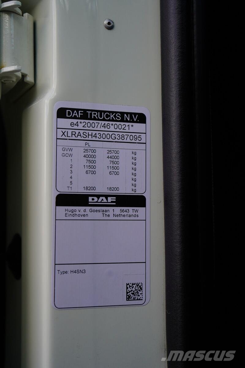 DAF XF / 480 / ACC / EURO 6 / SSC / ZESTAW MEGA BDF / Alváz és felfüggesztés