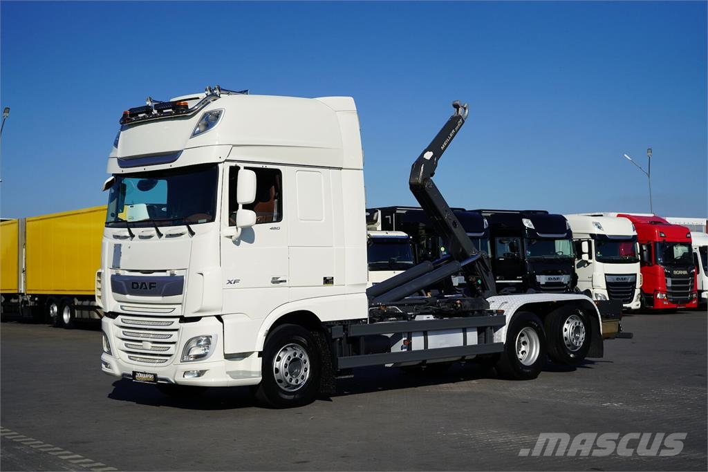 DAF XF / 480 / ACC / 6 X 2 / E 6 / SUPER SPACE CAB / H Camion ampliroll