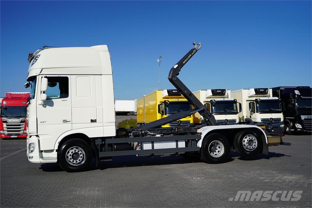 DAF XF / 480 / ACC / 6 X 2 / E 6 / SUPER SPACE CAB / H Camion ampliroll