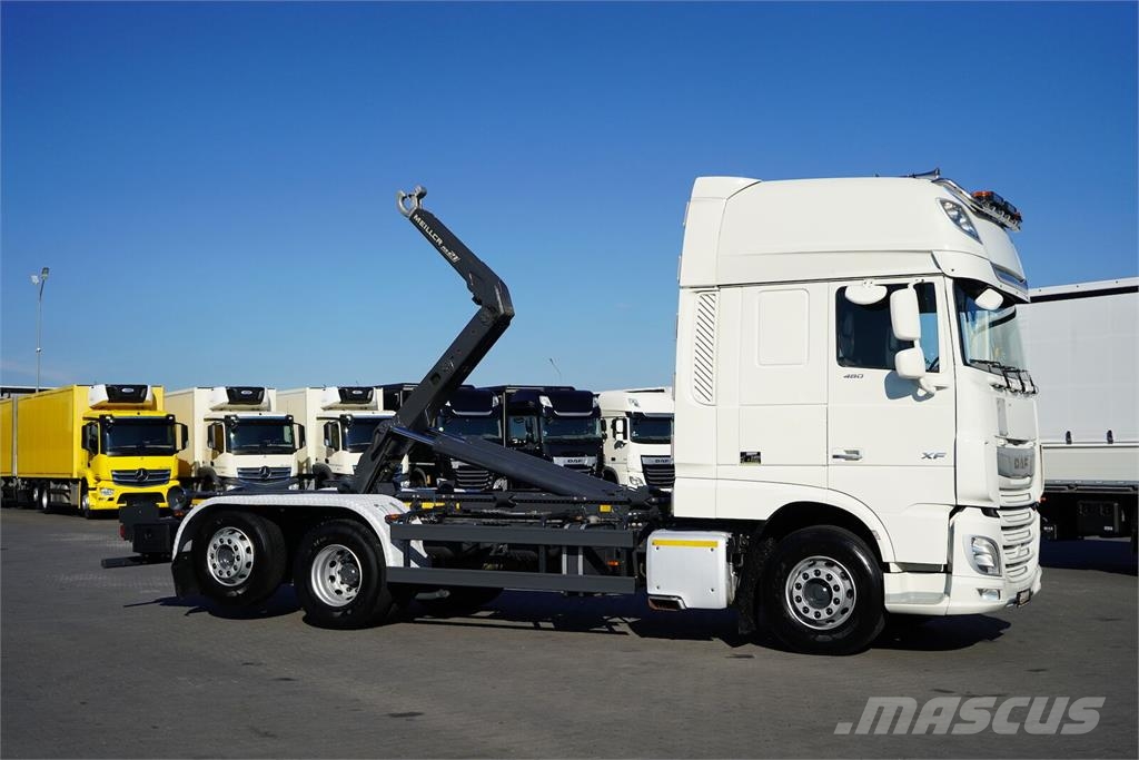 DAF XF / 480 / ACC / 6 X 2 / E 6 / SUPER SPACE CAB / H Camion ampliroll