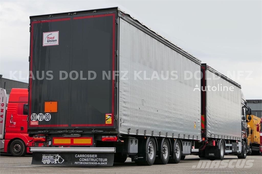 DAF XF 480 Curtainsider Truck + Curtainsider Trailer Kapellbil