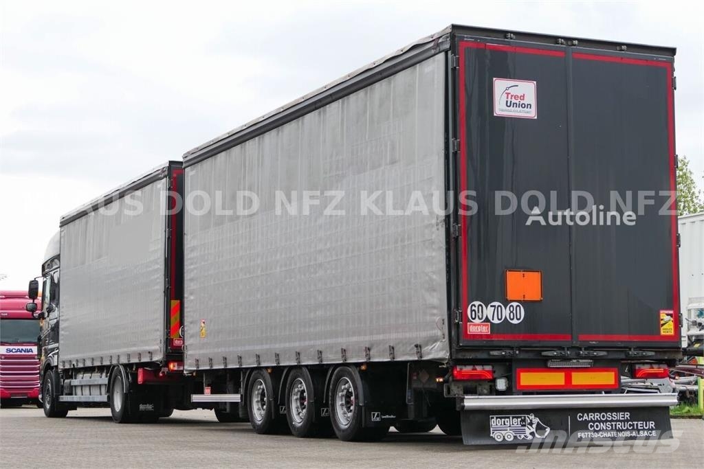 DAF XF 480 Curtainsider Truck + Curtainsider Trailer Kapellbil