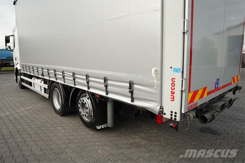 DAF XF 480 / FIRANKA / 6X2 / I-PARK COOL / OŚ PODNOSZ 篷布货车