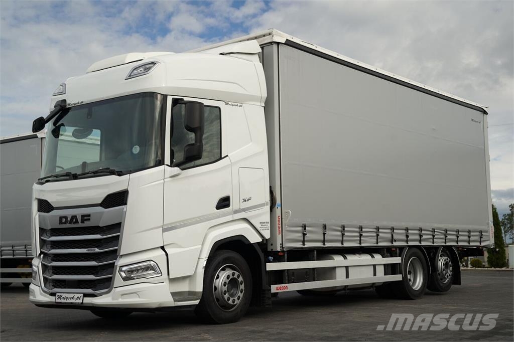 DAF XF 480 / FIRANKA / 6X2 / I-PARK COOL / OŚ PODNOSZ 篷布货车