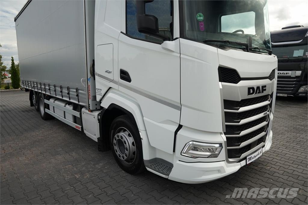 DAF XF 480 / FIRANKA / 6X2 / I-PARK COOL / OŚ PODNOSZ 篷布货车