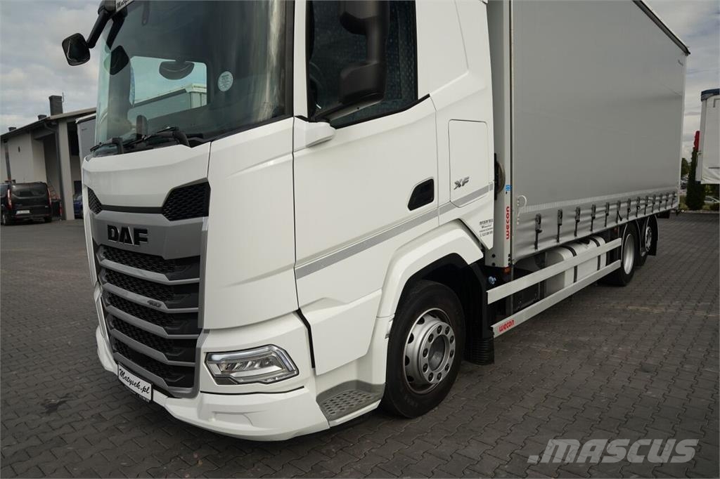 DAF XF 480 / FIRANKA / 6X2 / I-PARK COOL / OŚ PODNOSZ 篷布货车