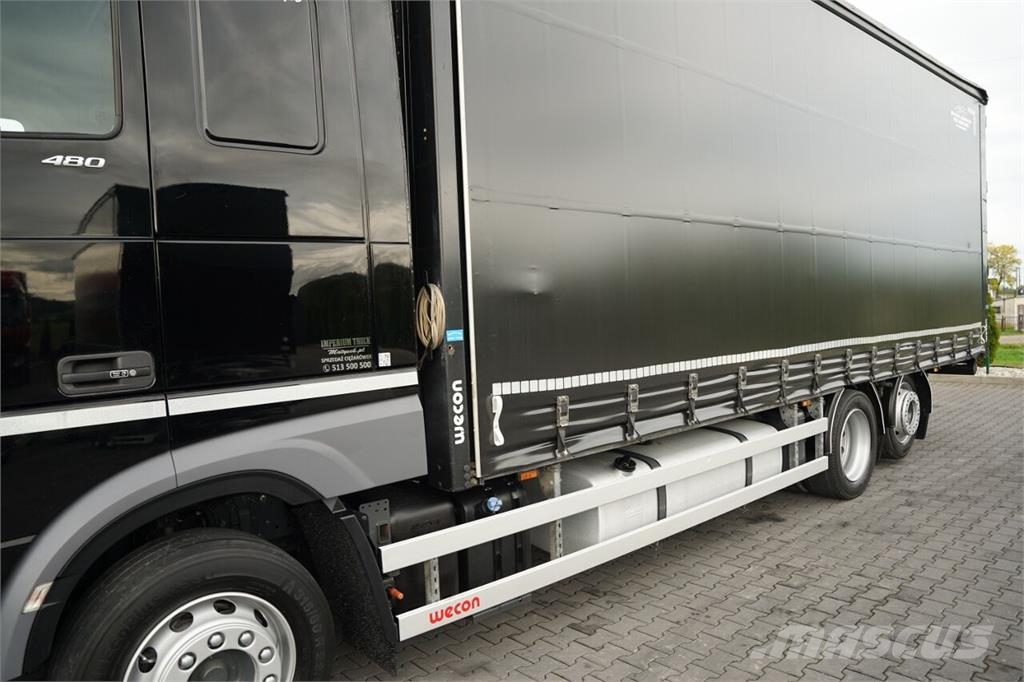 DAF XF 480 / SOLÓWKA - 7,7 M / 6X2 / I-PARK COOL / OŚ Tents