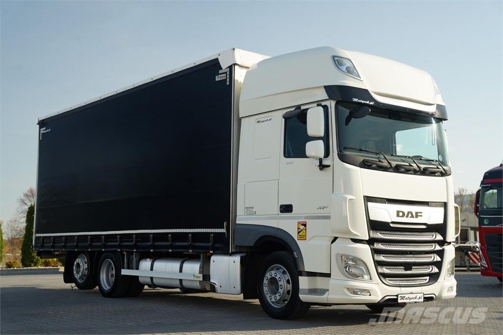 DAF XF 530 / 6X2 / SOLÓWKA / FIRANKA - 7,75 M / DACH P Tentautod